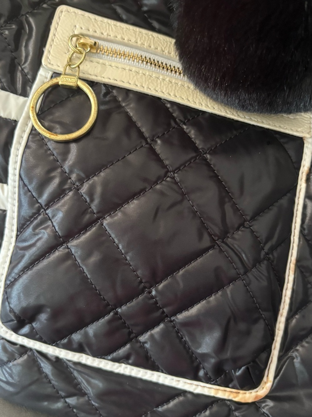 Coach Poppy "Ski Bunny" Quilted Nylon Glam Tote (limited edition) 2010 - Picture 4 of 10